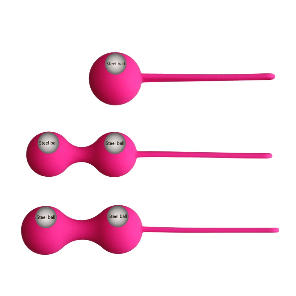 Vaginal Tightening Hifu Machine - 3 قطعة مجموعة سيليكون الذكية الكرة
