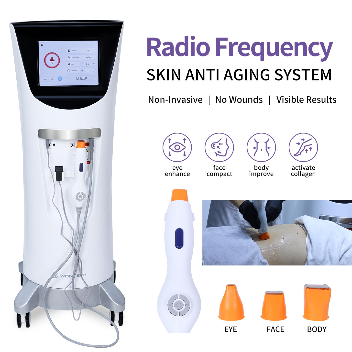 Radio Frequency Face Lift Machine - جهاز احترافي لشد البشرة بتردد 6.78