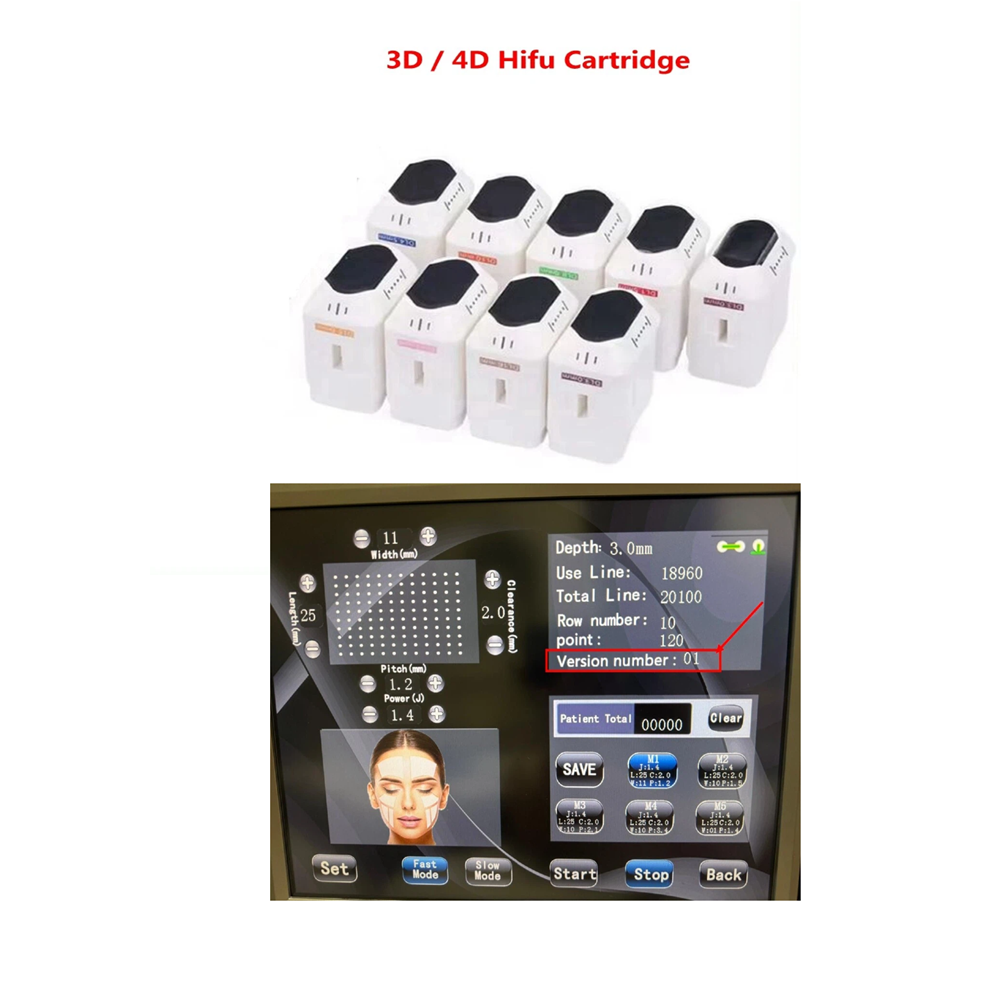 خرطوشة 5D 3D 4D HIFU / خرطوشة  - مراجعة Vaginal Tightening Hifu Machine وسعره