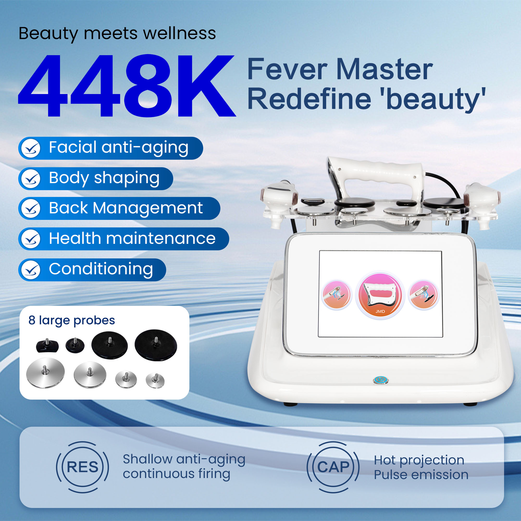 جهاز ترددات الراديو 448K RET C - مراجعة Radio Frequency Face Lift Machine وسعره