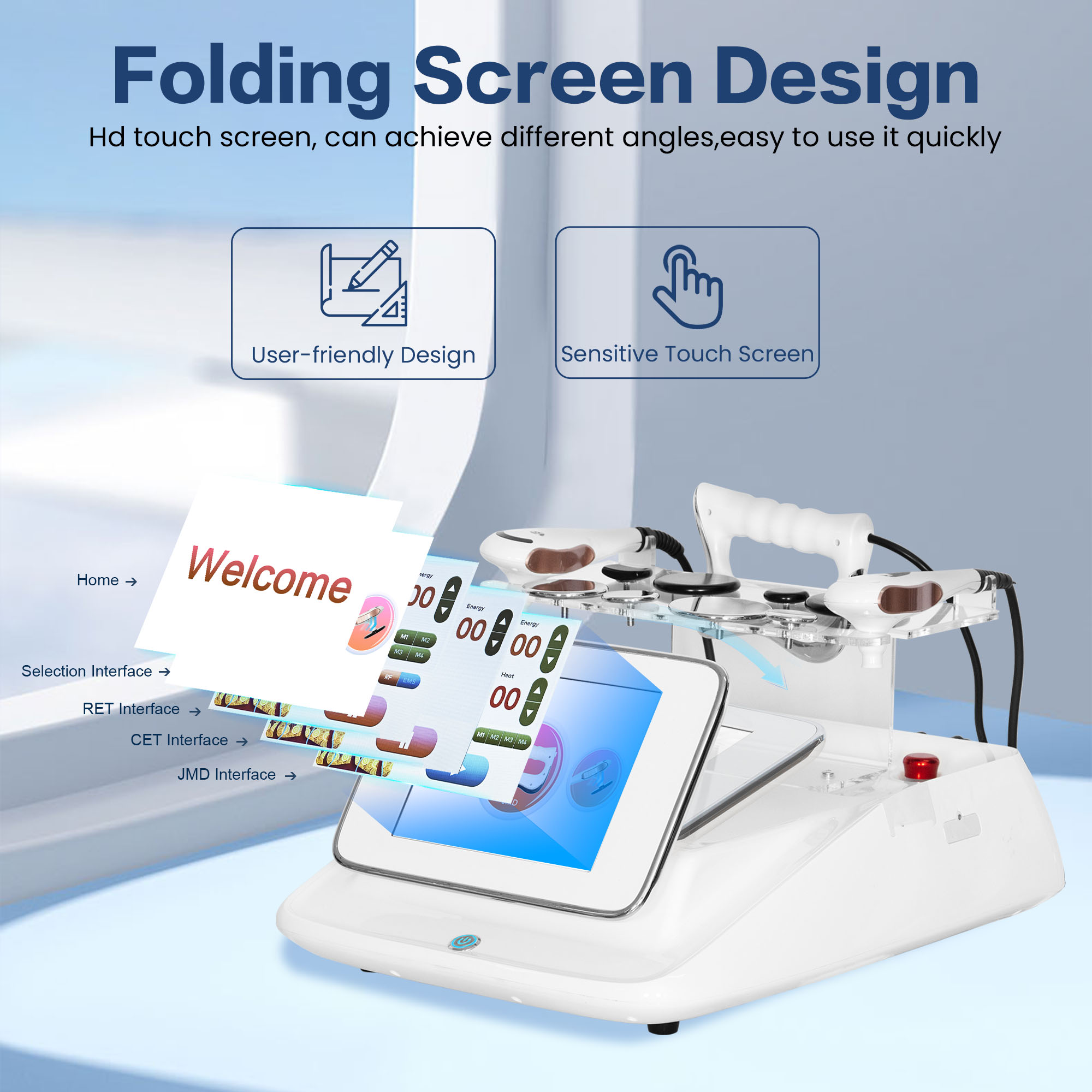 جهاز ترددات الراديو 448K RET C - مراجعة Radio Frequency Face Lift Machine وسعره